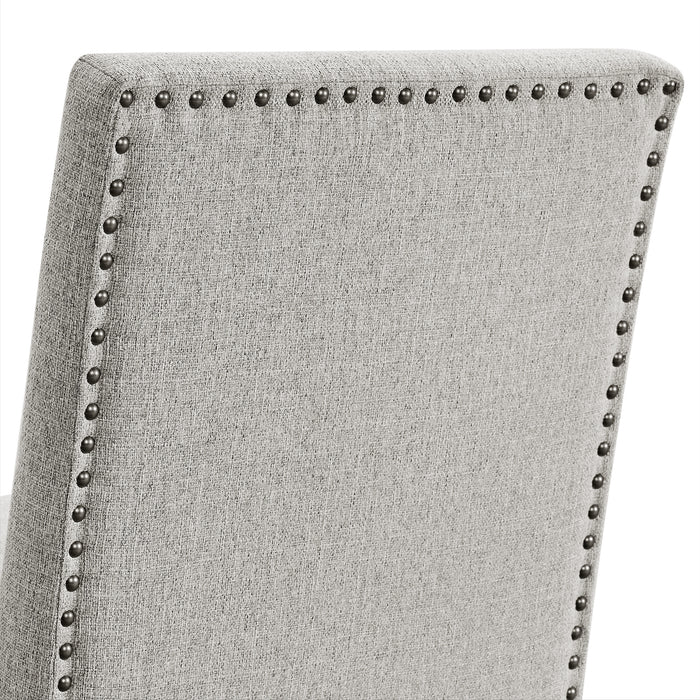 Seneca Counter Side Chair with Grey Fabric in Brown (2 Per Carton) - Jack’s Furniture and More (Laredo, TX)