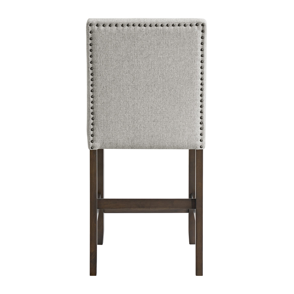 Seneca Counter Side Chair with Grey Fabric in Brown (2 Per Carton) - Jack’s Furniture and More (Laredo, TX)