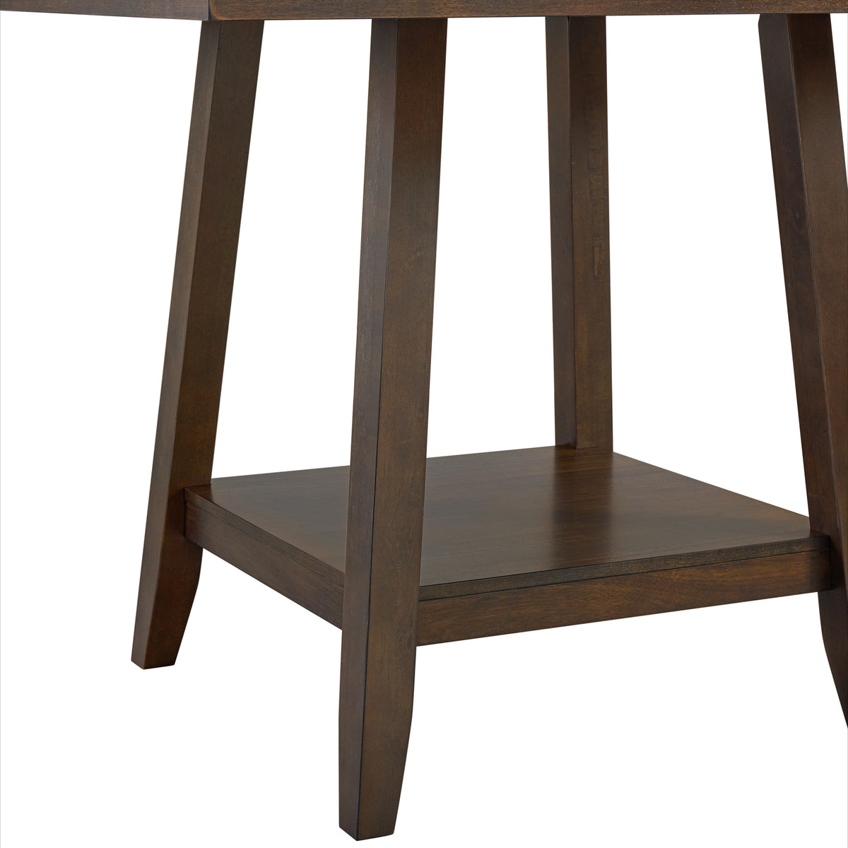 Seneca Square Counter Table with Lazy Susan in Brown - Jack’s Furniture and More (Laredo, TX)