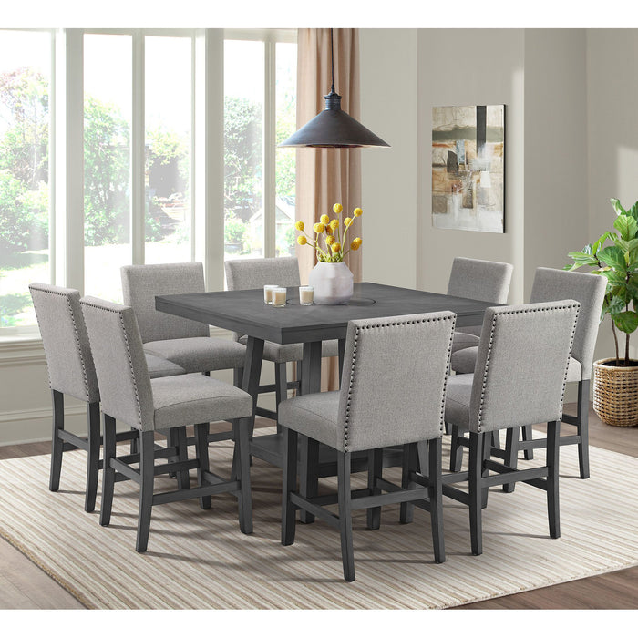Seneca Counter Height Dining Set in Brown-Table and Four Chairs - Jack’s Furniture and More (Laredo, TX)