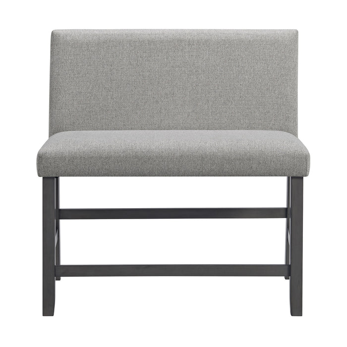 Seneca Counter 3PC Corner Bench Grey Fabric in Grey - Jack’s Furniture and More (Laredo, TX)