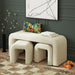 Seqouia Bench With 2 Stools in Ching Cream - Jack’s Furniture and More (Laredo, TX)