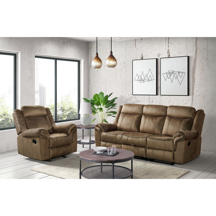 Sorrento 3PC Living Room Set in T101 Brown-Sofa, Loveseat & Recliner - Jack’s Furniture and More (Laredo, TX)