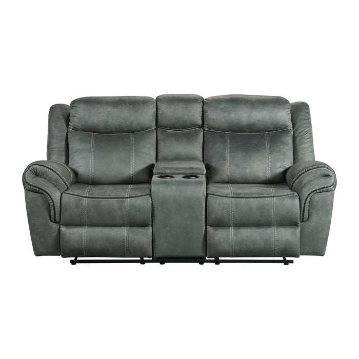 Sorrento 2PC Living Room Set in FB367 Charcoal-Sofa & Loveseat - Jack’s Furniture and More (Laredo, TX)