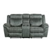 Sorrento 2PC Living Room Set in FB367 Charcoal-Sofa & Loveseat - Jack’s Furniture and More (Laredo, TX)