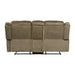 Sorrento Motion Loveseat with Console in T101 Brown - Jack’s Furniture and More (Laredo, TX)