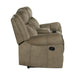 Sorrento Motion Loveseat with Console in T101 Brown - Jack’s Furniture and More (Laredo, TX)