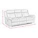 Sorrento Motion Sofa with Dropdown in T101 Brown - Jack’s Furniture and More (Laredo, TX)