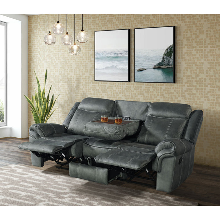 Sorrento Motion Sofa with Dropdown in FB367 Charcoal - Jack’s Furniture and More (Laredo, TX)