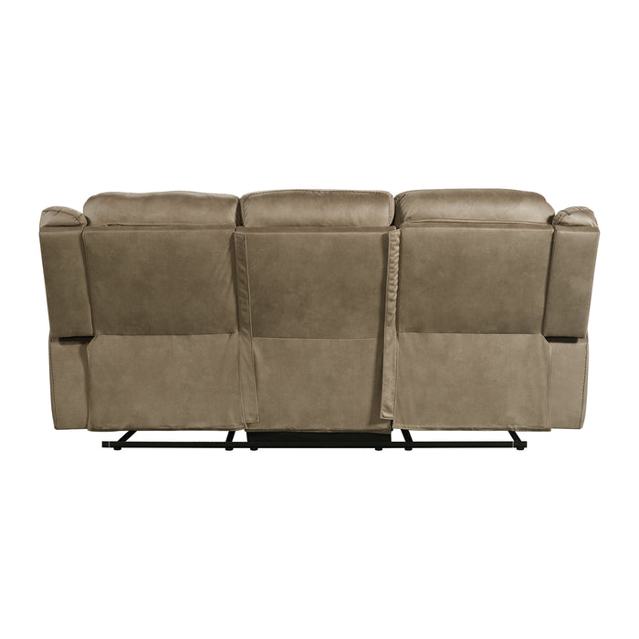 Sorrento Motion Sofa with Dropdown in T101 Brown - Jack’s Furniture and More (Laredo, TX)