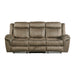 Sorrento Motion Sofa with Dropdown in T101 Brown - Jack’s Furniture and More (Laredo, TX)