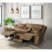 Sorrento Motion Sofa with Dropdown in T101 Brown - Jack’s Furniture and More (Laredo, TX)
