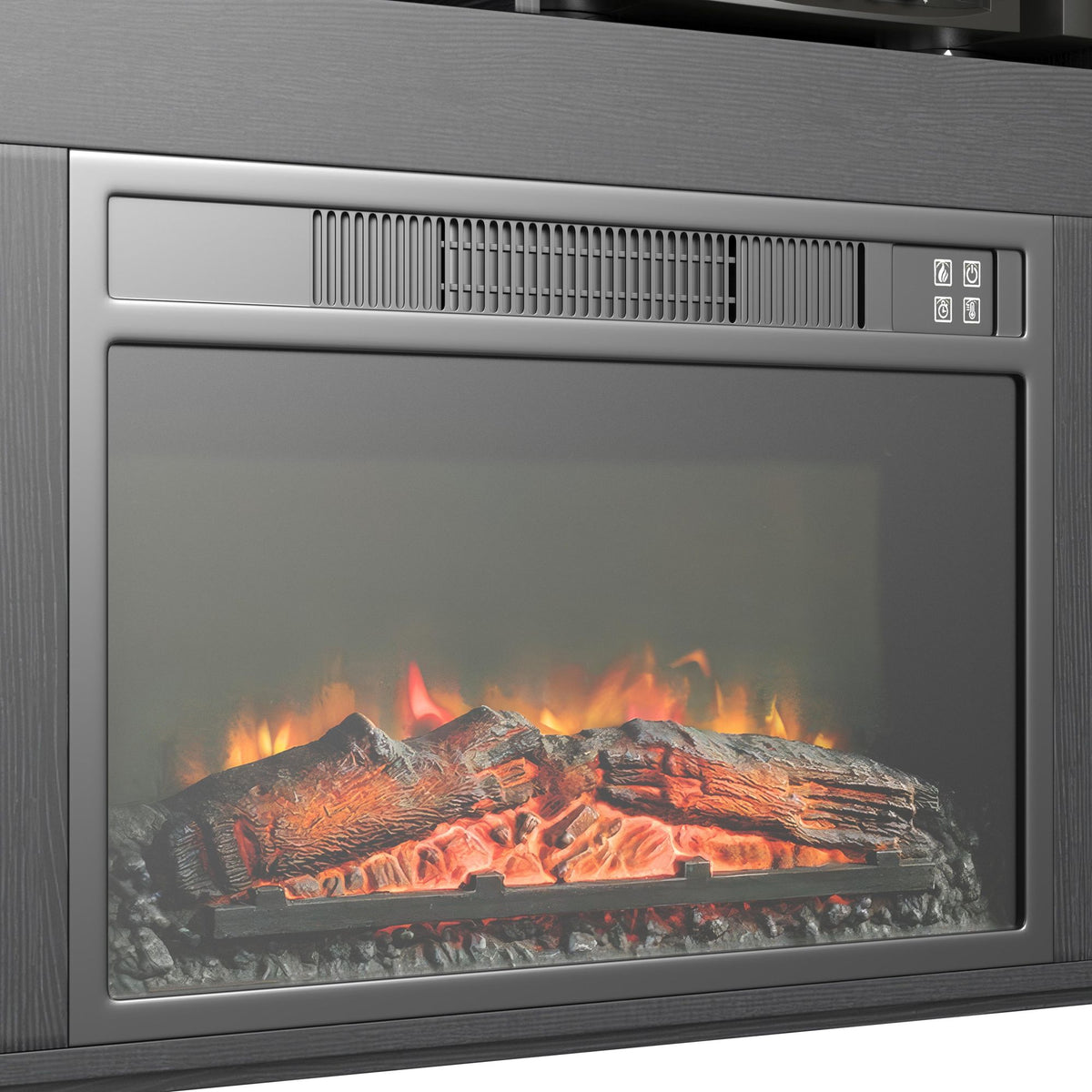 St. Cloud Fireplace with Sound System in Black - Jack’s Furniture and More (Laredo, TX)