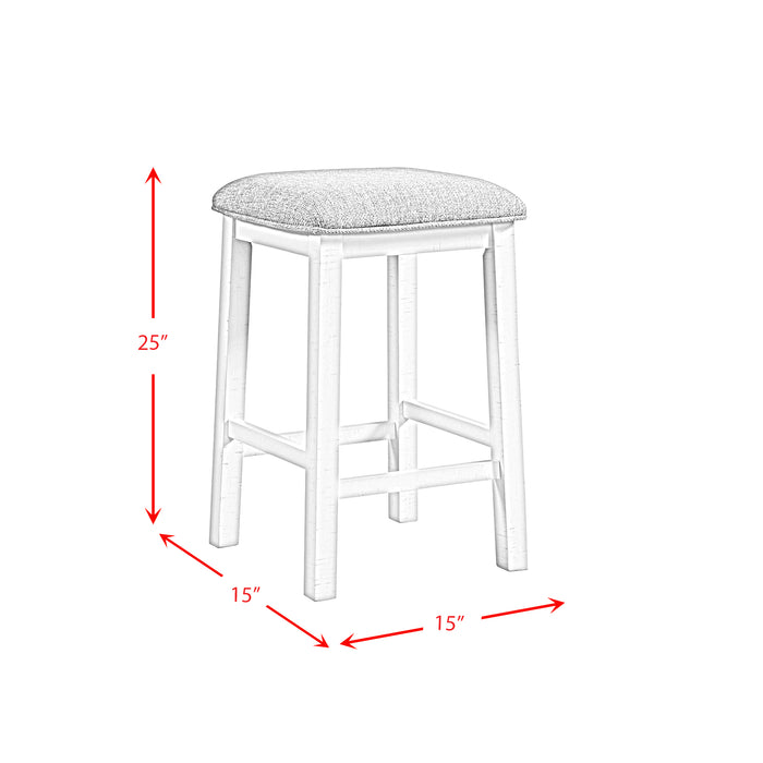 Stone Occasional Bar Table Single Pack in White (Table + Three Stools)