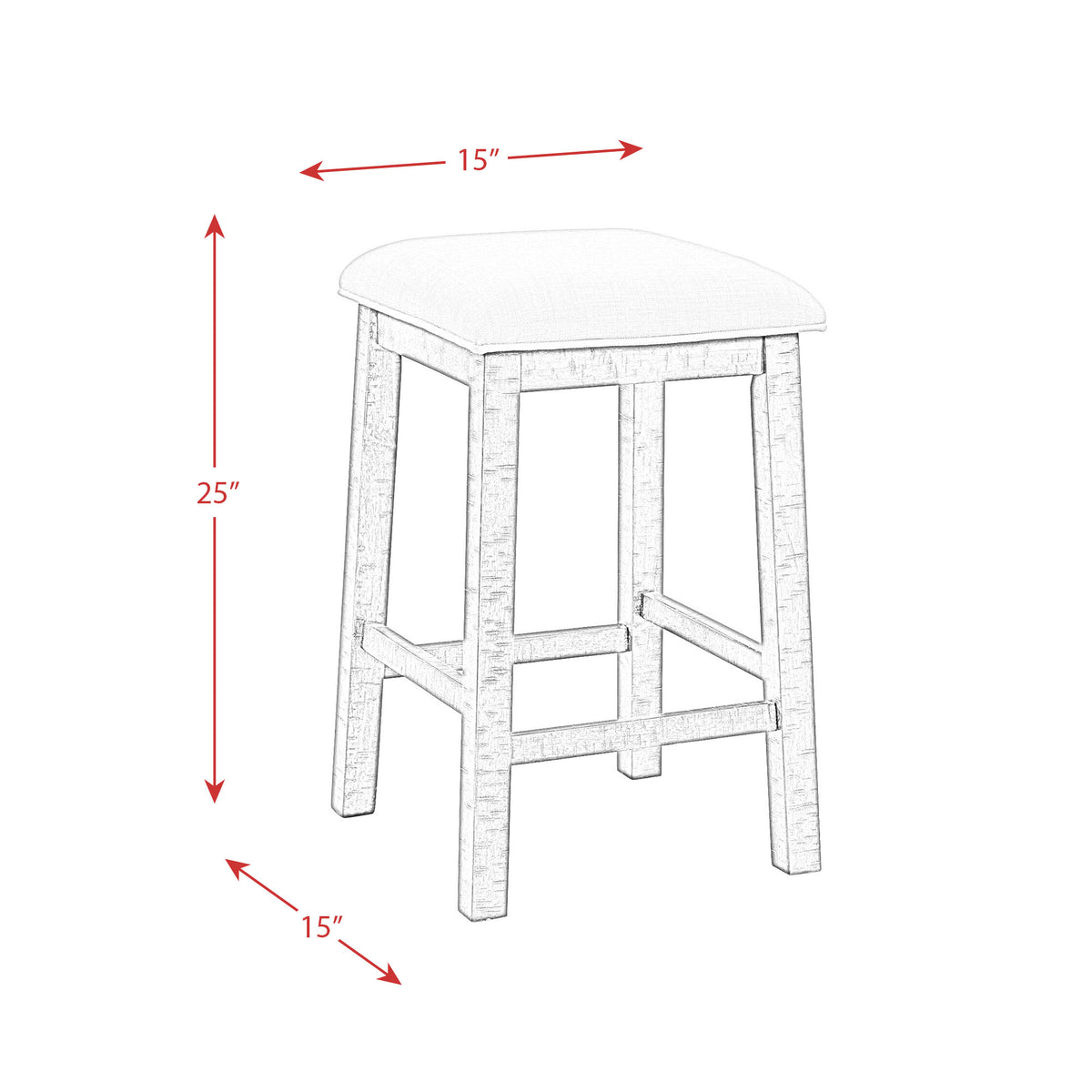 Stone Occasional Bar Table Single Pack Gray Finish (Table + Three Stools)