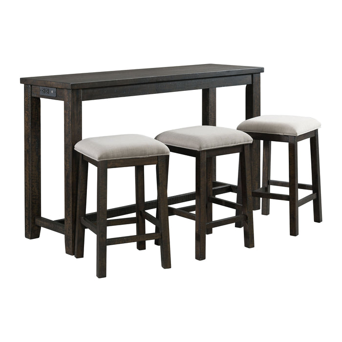 Stone Occasional Bar Table Single Pack (Table + Three Stools) - Jack’s Furniture and More (Laredo, TX)