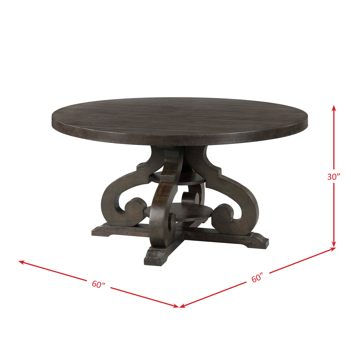 Stone Round 7PC Dining Set-Round Table & 6 Chairs - Jack’s Furniture and More (Laredo, TX)
