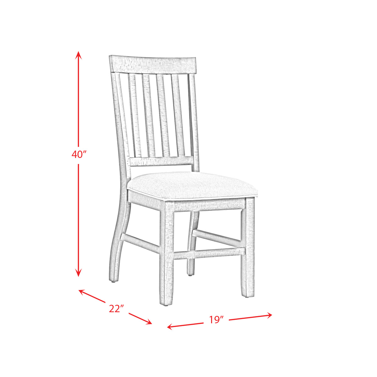 Stone Dining 6PC Set- Table, 4 Side Chairs, & Pew Bench