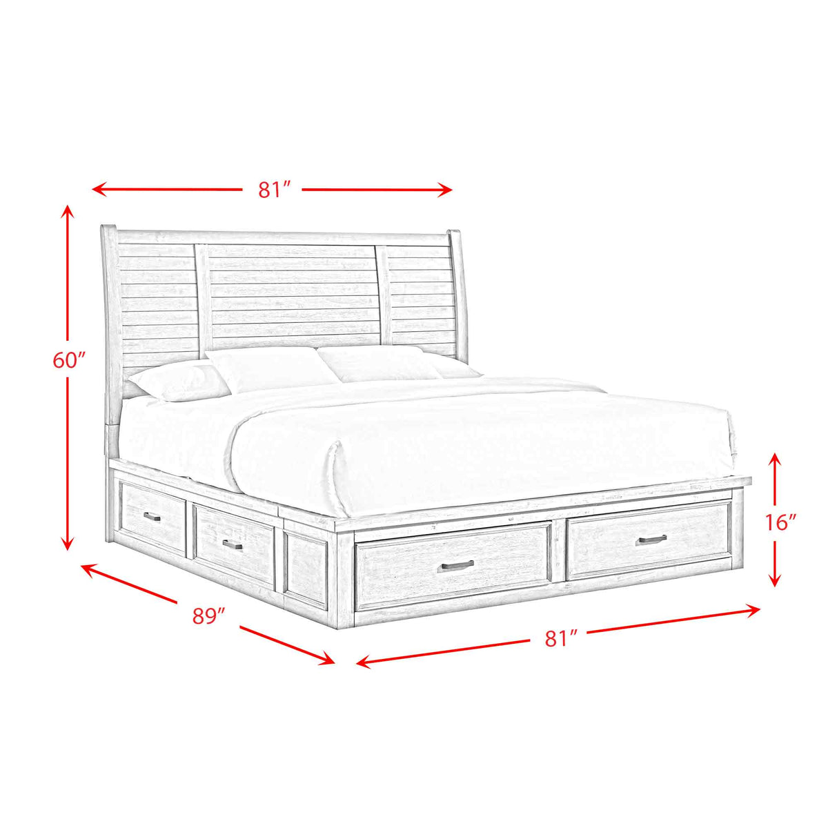 Sullivan Storage Bedroom Set - Jack’s Furniture and More (Laredo, TX)