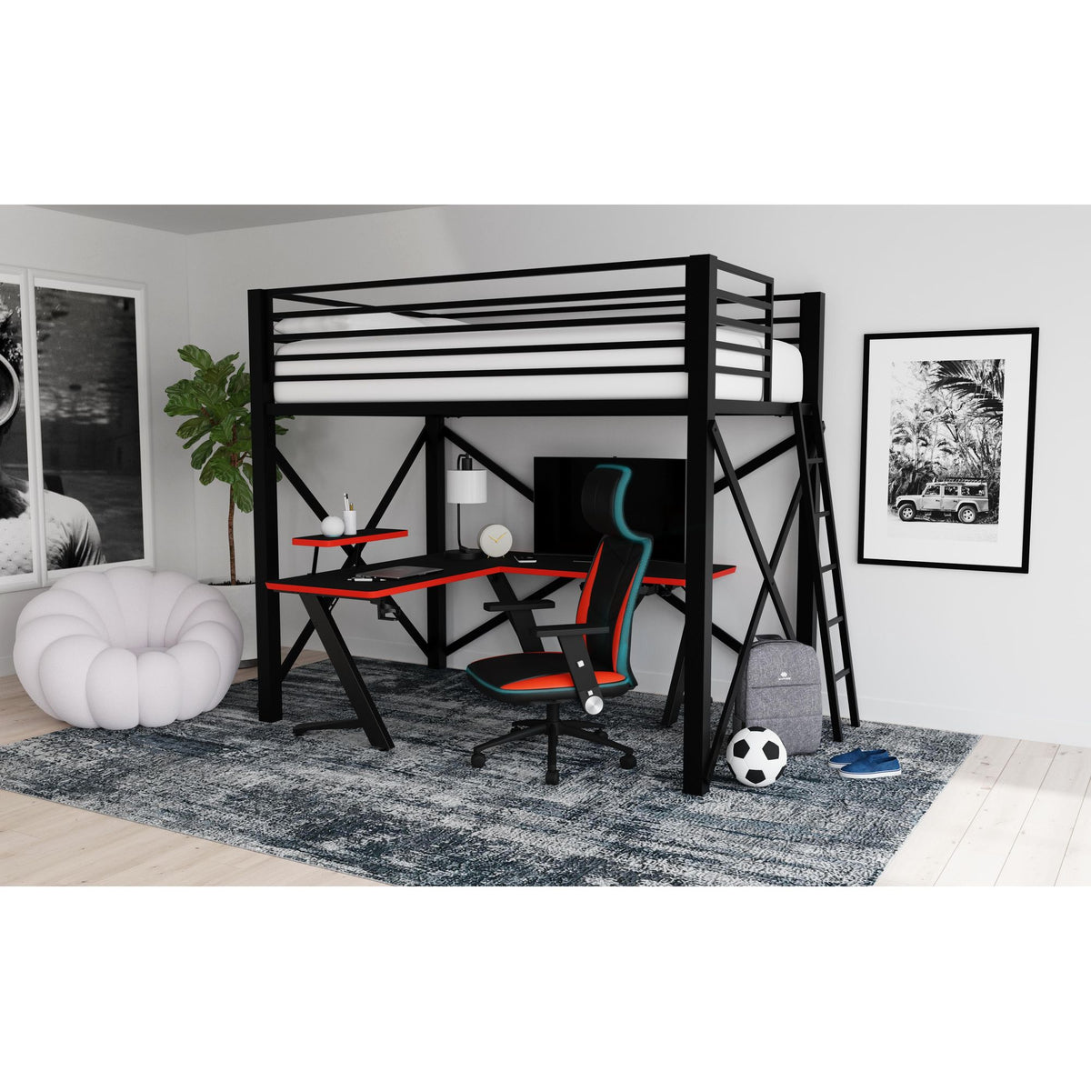 Talia Loft Bunk and Ladder - Jack’s Furniture and More (Laredo, TX)