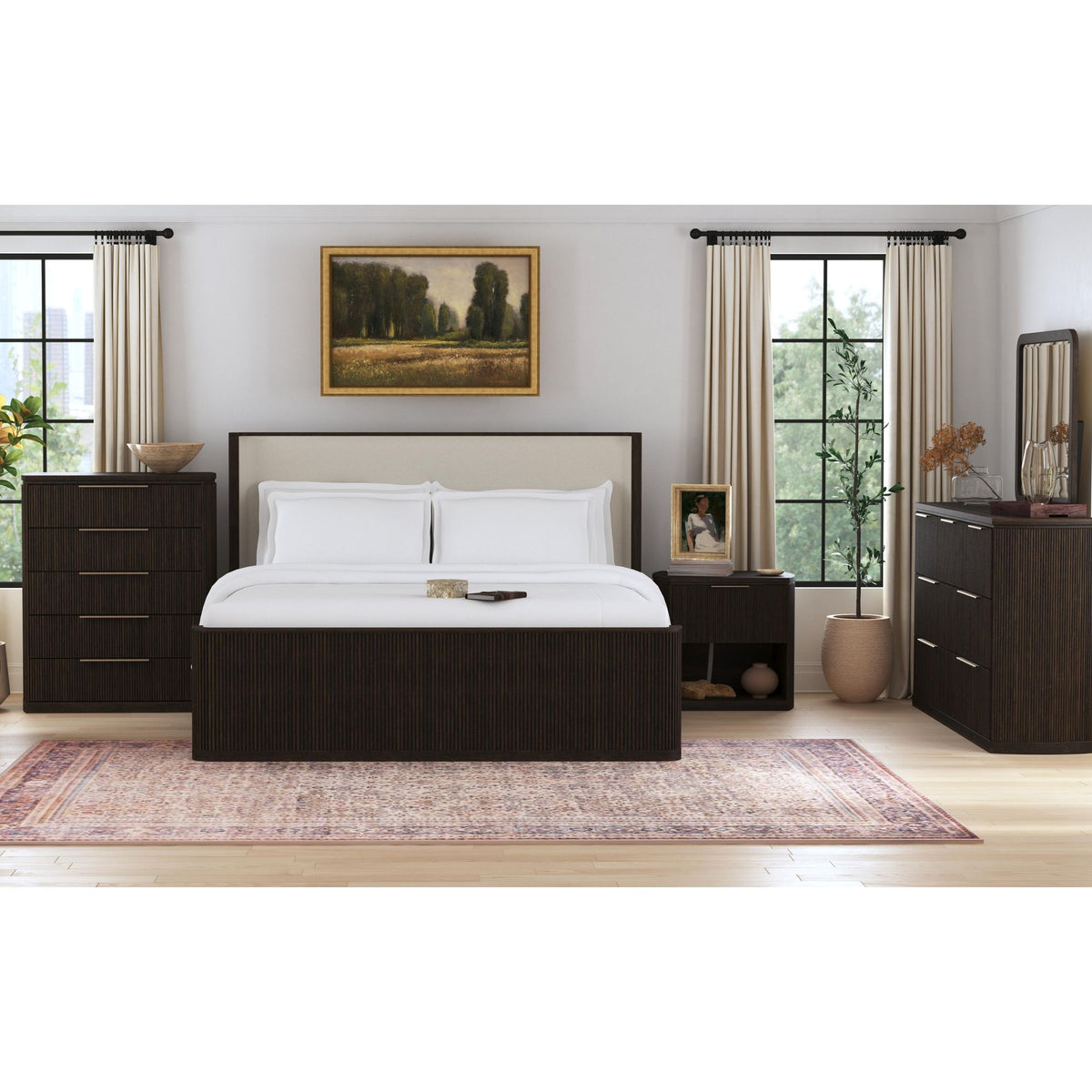 Sylvie 5-Drawer Chest in Dark Brown - Jack’s Furniture and More (Laredo, TX)