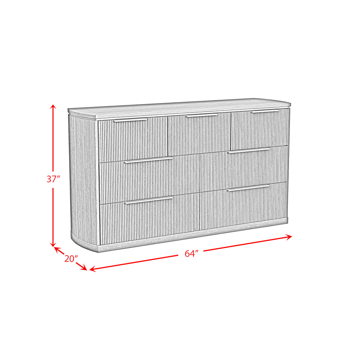 Sylvie 7-Drawer Dresser in Dark Brown - Jack’s Furniture and More (Laredo, TX)