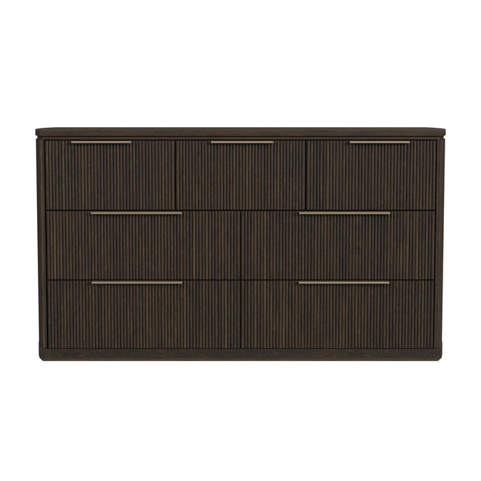 Sylvie 7-Drawer Dresser in Dark Brown - Jack’s Furniture and More (Laredo, TX)