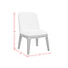 Sylvie Dining Side Chair with White Fabric in Dark Brown (2 Per Carton) - Jack’s Furniture and More (Laredo, TX)
