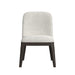 Sylvie Dining Side Chair with White Fabric in Dark Brown (2 Per Carton) - Jack’s Furniture and More (Laredo, TX)