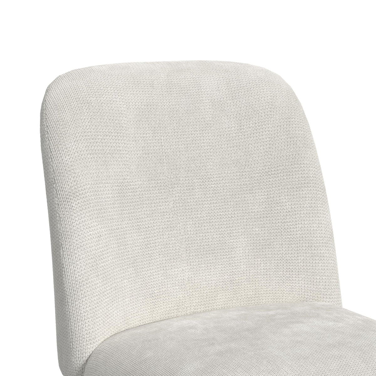 Sylvie Dining Side Chair with White Fabric in Dark Brown (2 Per Carton) - Jack’s Furniture and More (Laredo, TX)