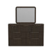 Sylvie Dresser and Mirror Set in Dark Brown - Jack’s Furniture and More (Laredo, TX)