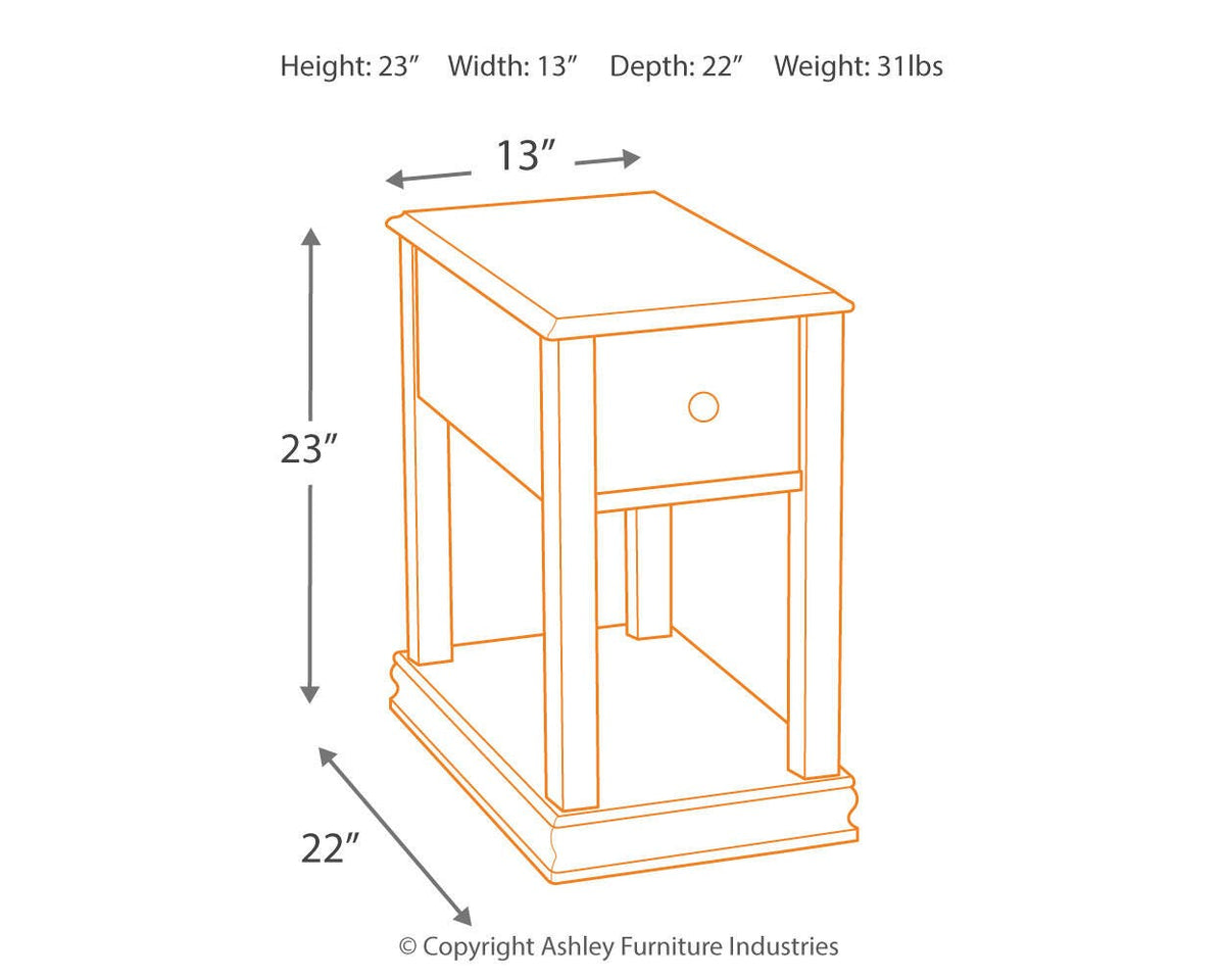 Breegin Chairside End Table - Jack’s Furniture and More (Laredo, TX)