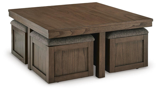 Boardernest Coffee Table with 4 Stools - Jack’s Furniture and More (Laredo, TX)
