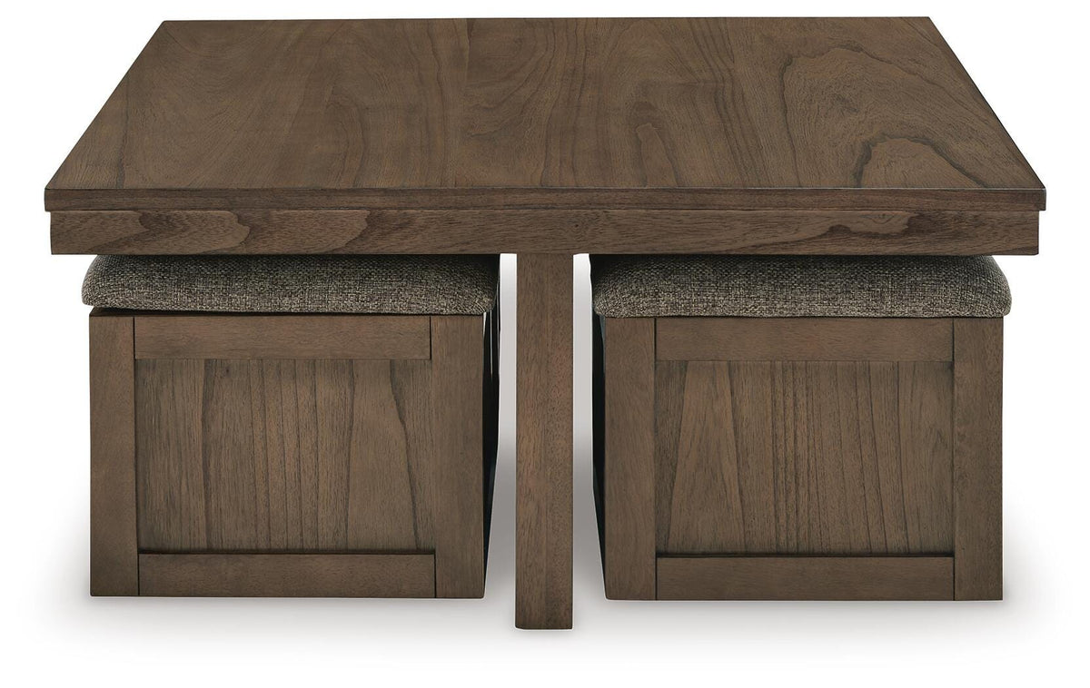 Boardernest Coffee Table with 4 Stools - Jack’s Furniture and More (Laredo, TX)