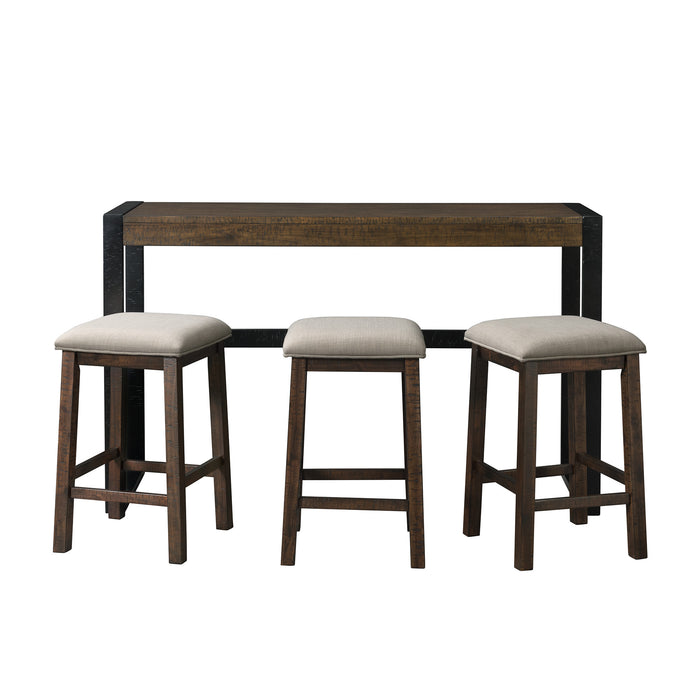 Caesar Occasional Bar Table Single Pack (Table + Three Stools) - Jack’s Furniture and More (Laredo, TX)