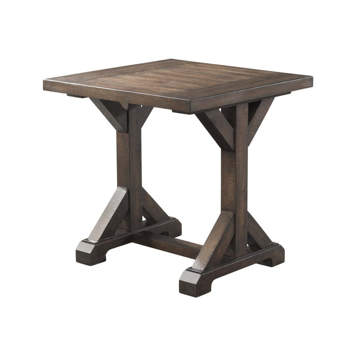 Finn 3PC Accent Trestle Table Set-Coffee Table & Two End Tables - Jack’s Furniture and More (Laredo, TX)
