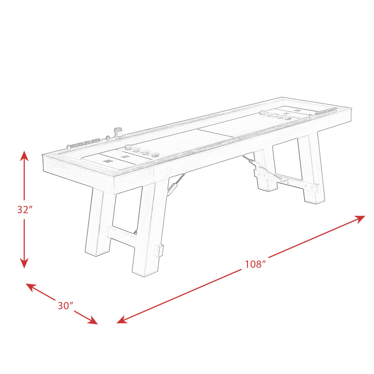 Titus Shuffleboard Table - Jack’s Furniture and More (Laredo, TX)