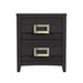 Tobias 2-Drawer Nightstand with USB in Black - Jack’s Furniture and More (Laredo, TX)