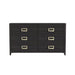 Tobias 6-Drawer Dresser in Black - Jack’s Furniture and More (Laredo, TX)