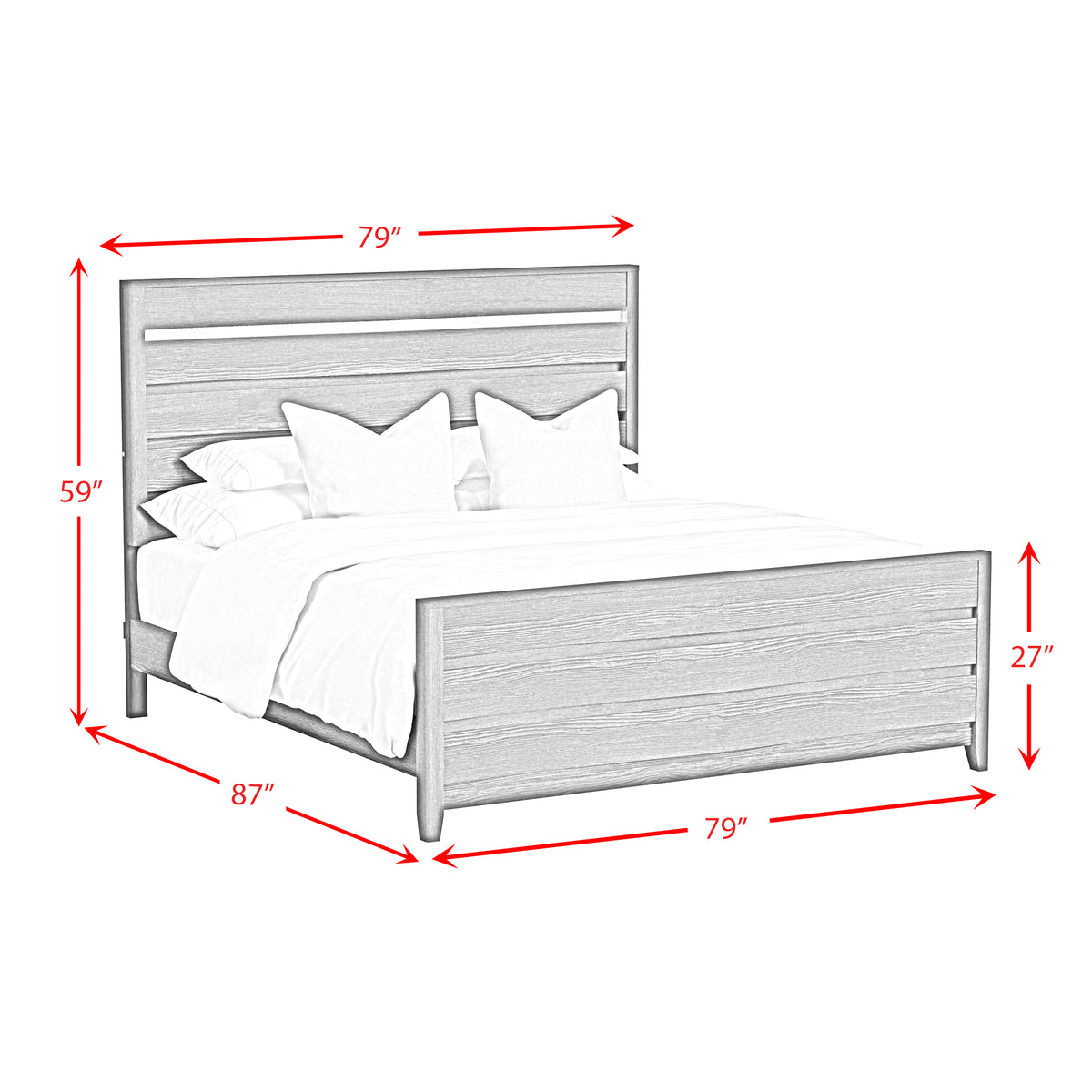 Tobias Bed with LED