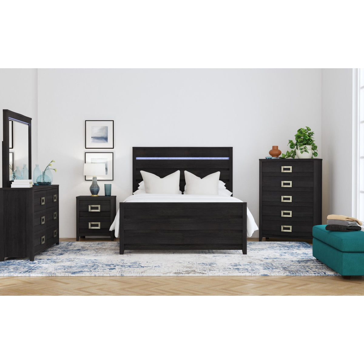 Tobias Bed with LED