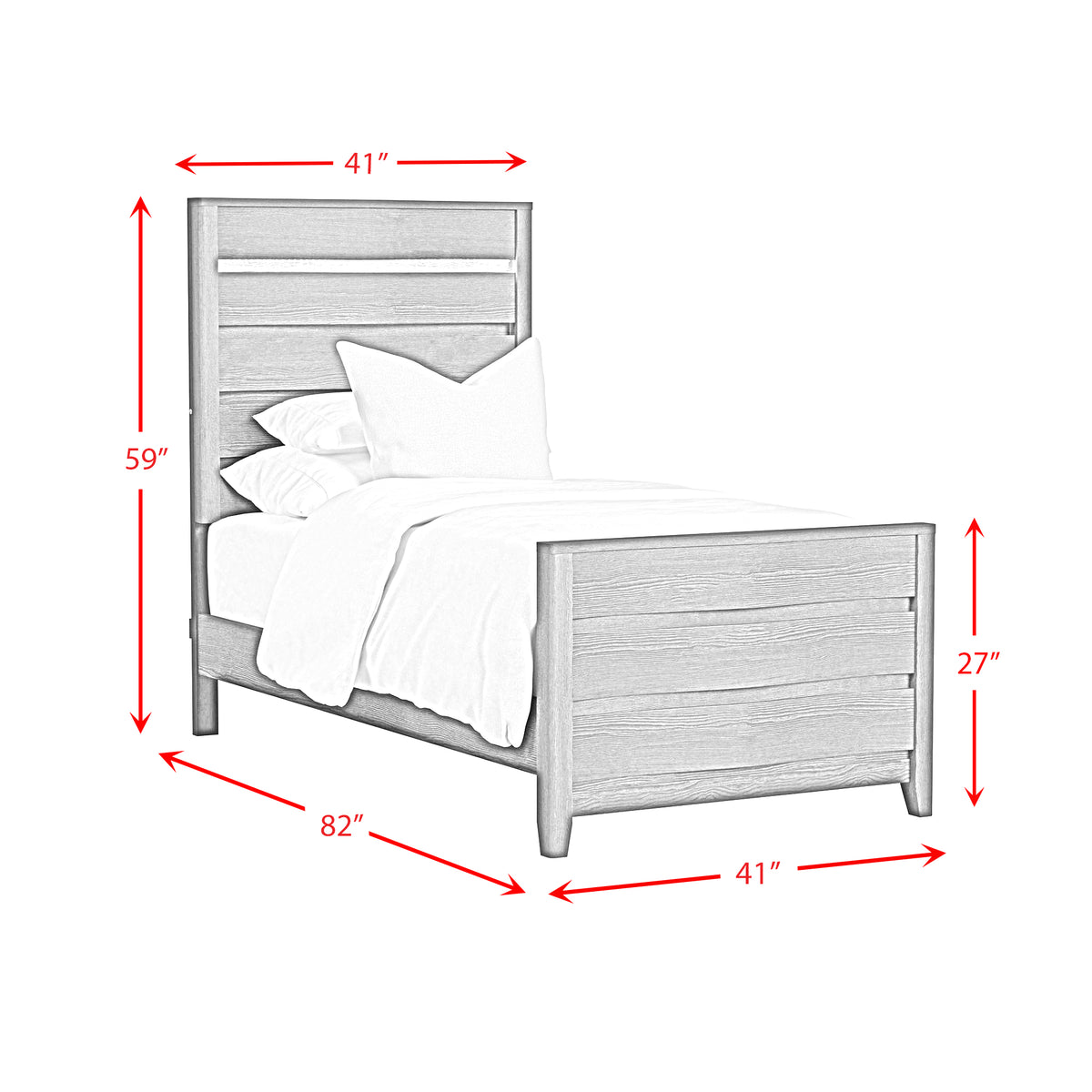 Tobias Bed with LED
