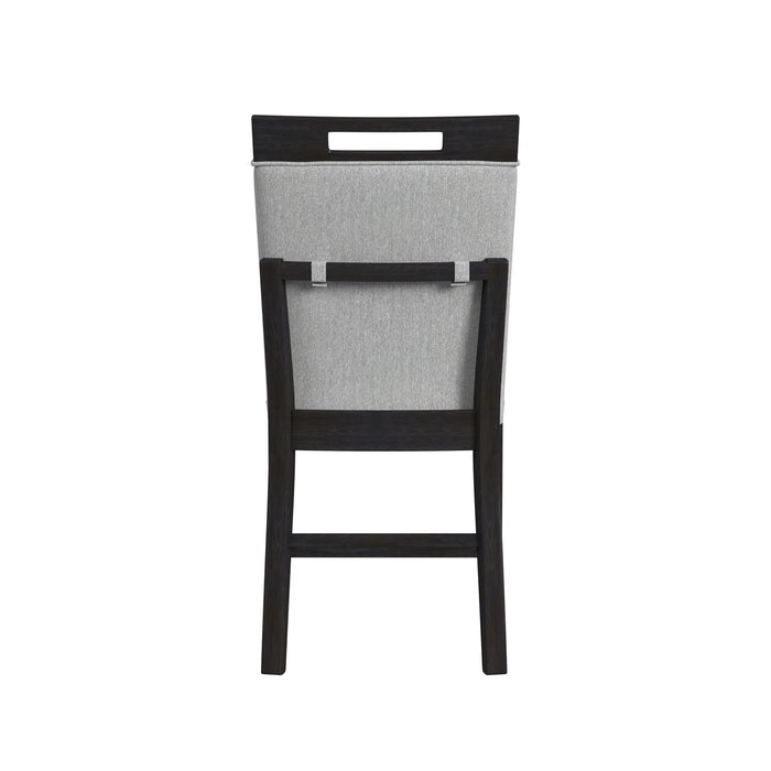 Transcend Counter Side Chair with Light Grey Fabric in Charcoal (2 Per Carton) - Jack’s Furniture and More (Laredo, TX)