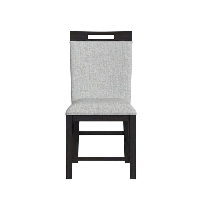 Transcend Counter Side Chair with Light Grey Fabric in Charcoal (2 Per Carton) - Jack’s Furniture and More (Laredo, TX)