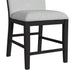 Transcend Counter Side Chair with Light Grey Fabric in Charcoal (2 Per Carton) - Jack’s Furniture and More (Laredo, TX)