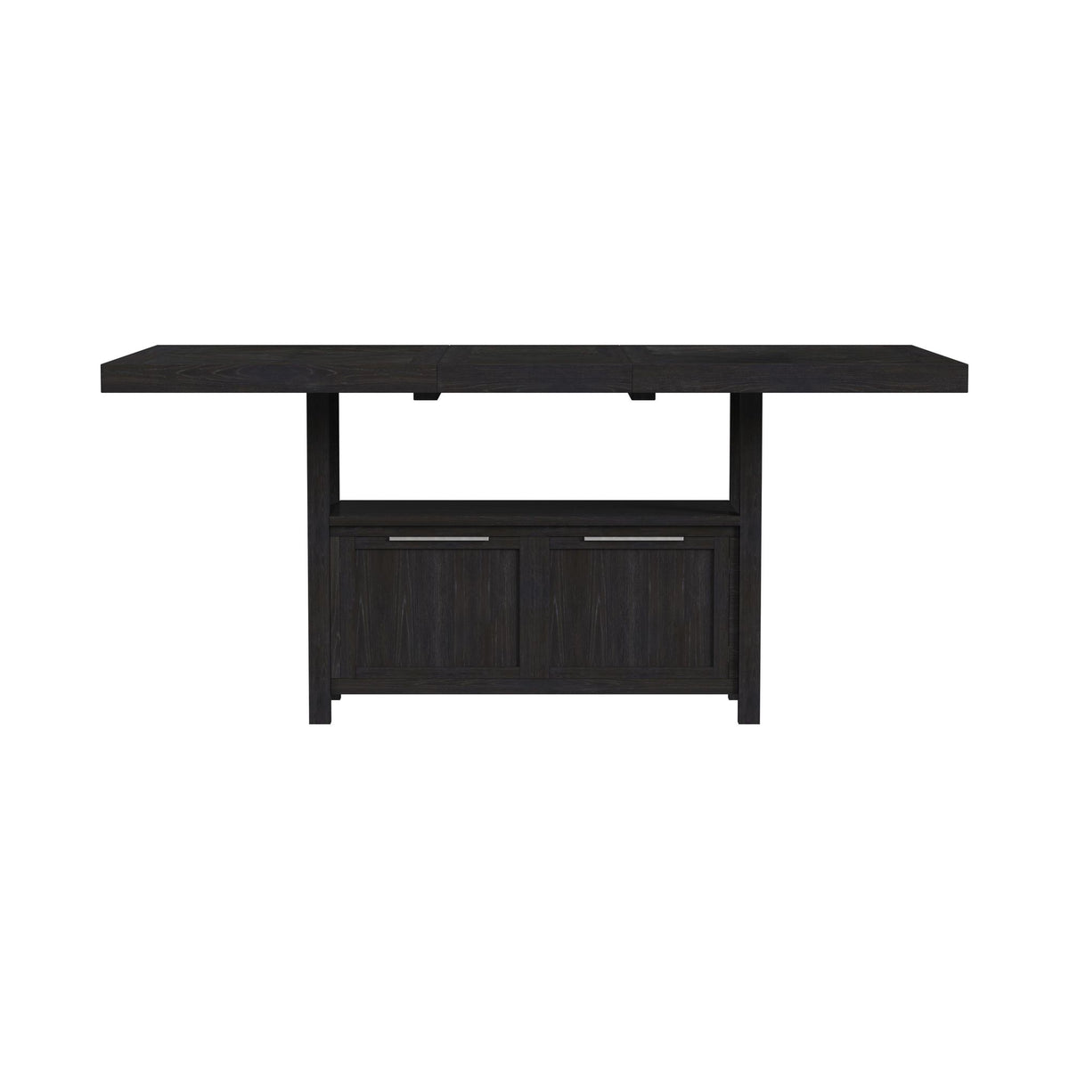 Transcend Counter Table with 20" Leaf in Charcoal
