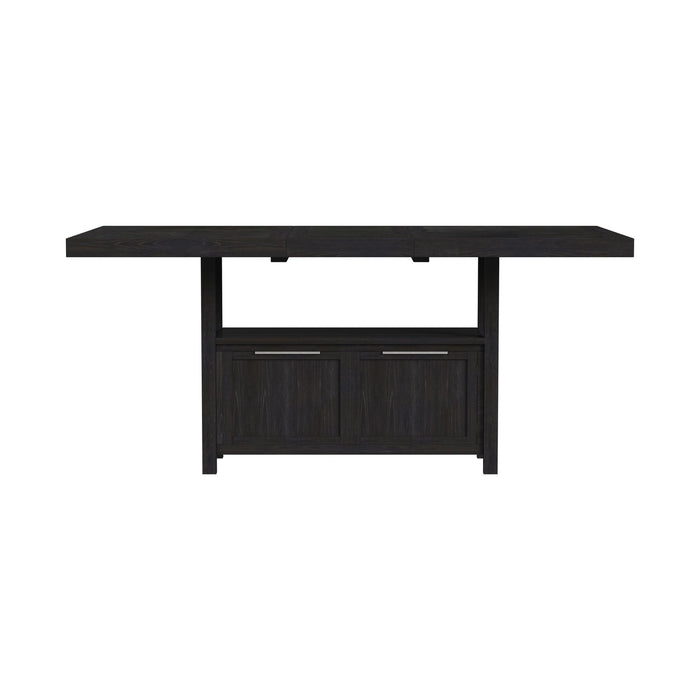Transcend Counter Table with 20" Leaf in Charcoal - Jack’s Furniture and More (Laredo, TX)