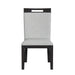 Transcend Dining Side Chair with Light Grey Fabric in Charcoal (2 Per Carton) - Jack’s Furniture and More (Laredo, TX)