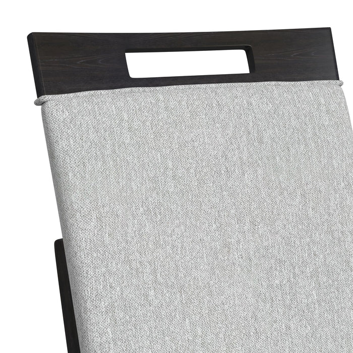 Transcend Dining Side Chair with Light Grey Fabric in Charcoal (2 Per Carton) - Jack’s Furniture and More (Laredo, TX)