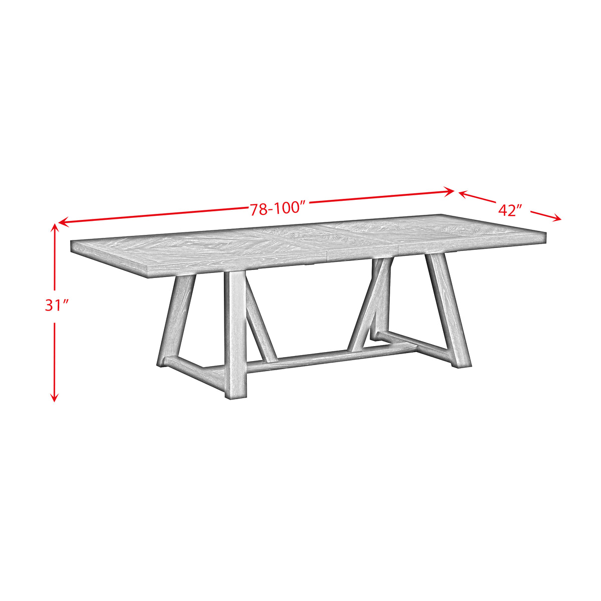 Transcend Standard Height Dining Set in Charcoal-Table and Four Chairs - Jack’s Furniture and More (Laredo, TX)